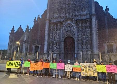Desplazados de Yosondúa, Oaxaca, acuden a la capital del país para exigir la intervención de Sheinbaum