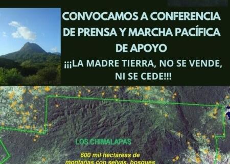Chimalapas se moviliza en la CdMX ante sentencia que favorece a ejidos chiapanecos